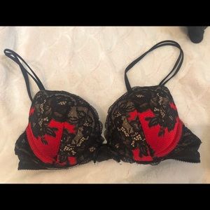 Beautiful black and red vs bra